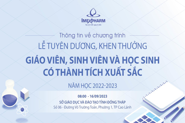 Thông tin vê chương trình “Lễ tuyên dương, khen thưởng học sinh, sinh viên, giáo viên có thành tích xuất sắc trong năm học 2022 – 2023.”