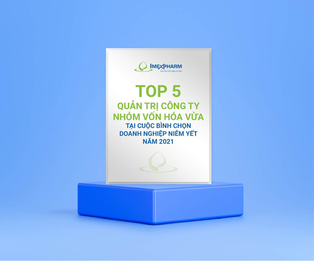 TOP 5 QUẢN TRỊ CÔNG TY NHÓM VỐN HÓA VỪA tại Cuộc bình chọn Doanh nghiệp niêm yết năm 2021.