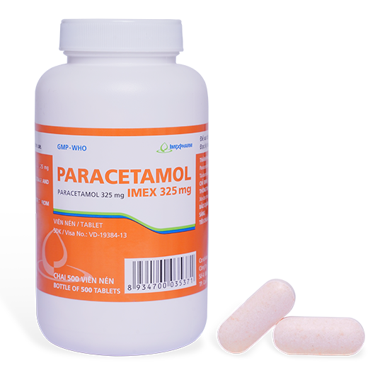 PARACETAMOL IMEX 325mg – 500v