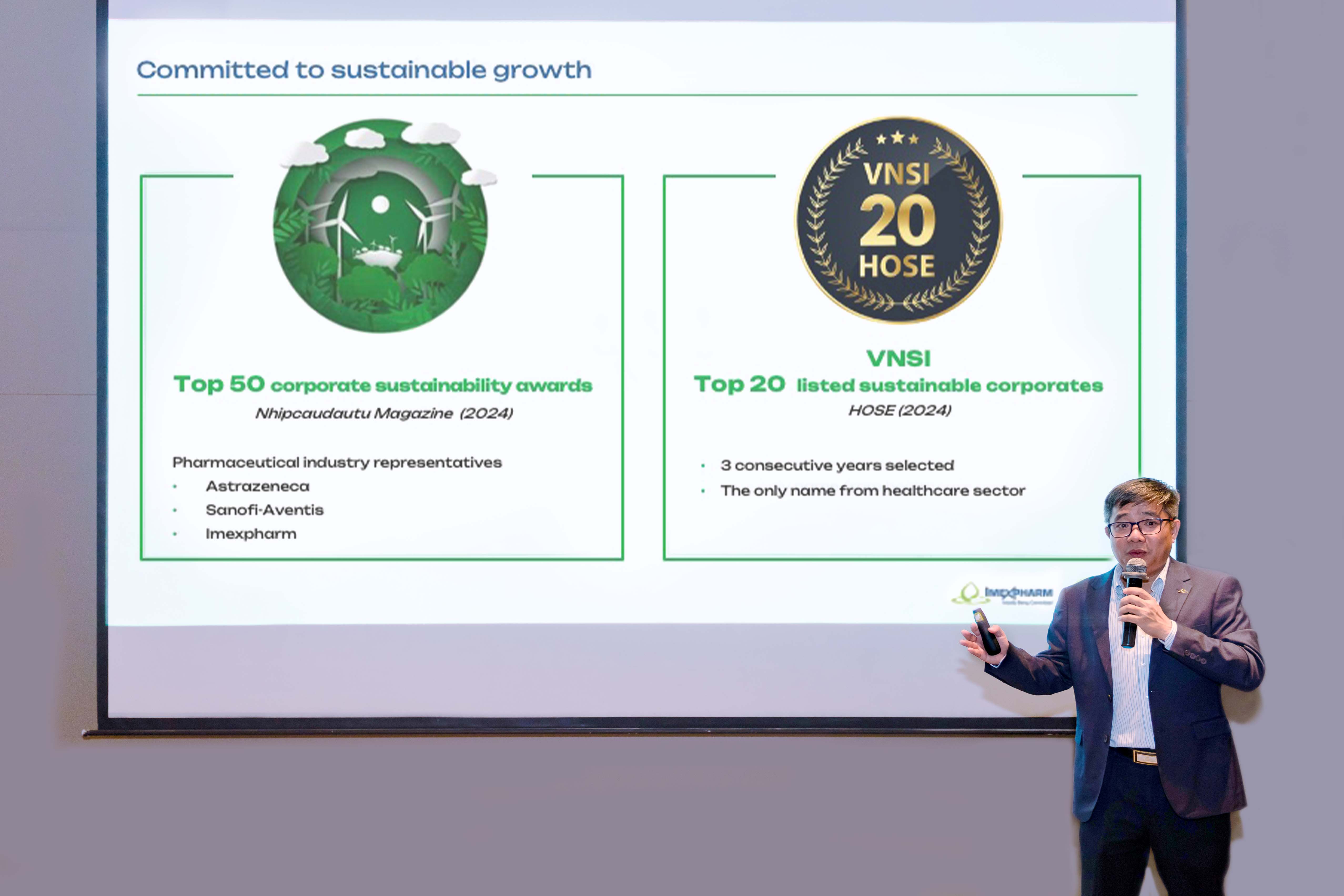 Imexpharm leadership speaking at 6M2024 Conference